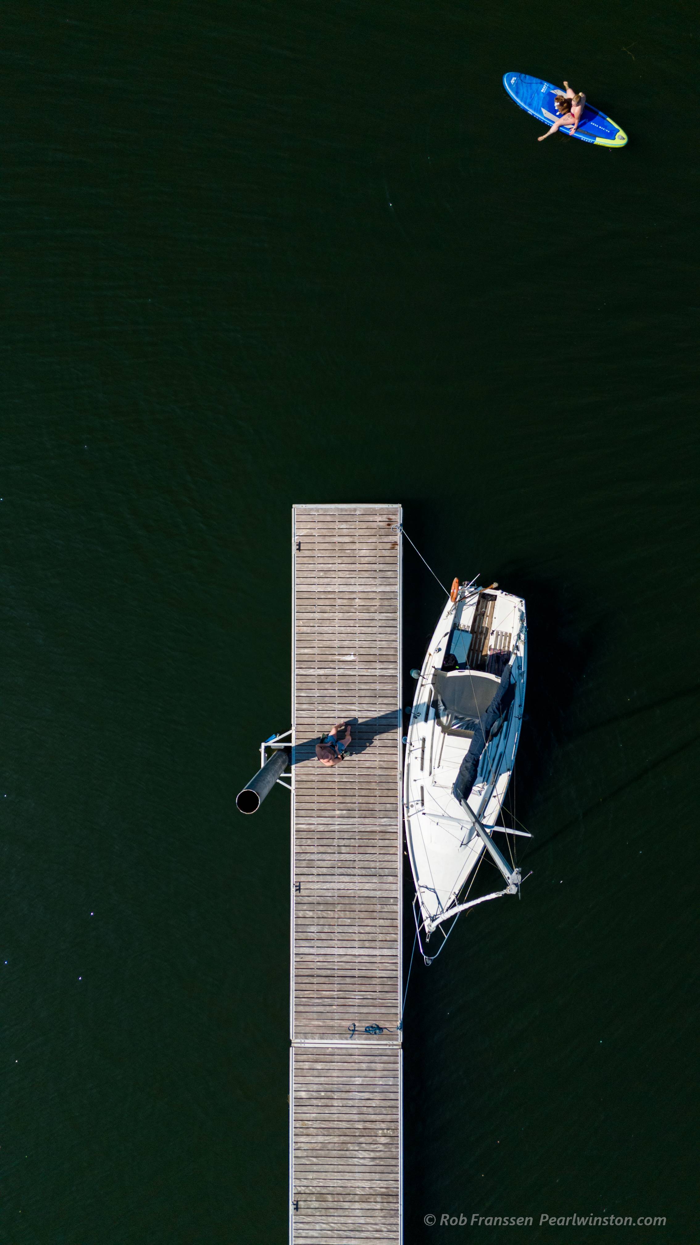 Sailboat, Top-down view